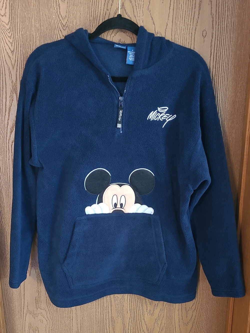 Disney Navy Hoodie with Peekaboo Mickey